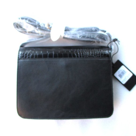 Rachel Zoe Irim Crossbody Bag in Black Faux Croc - Picture 3 of 3